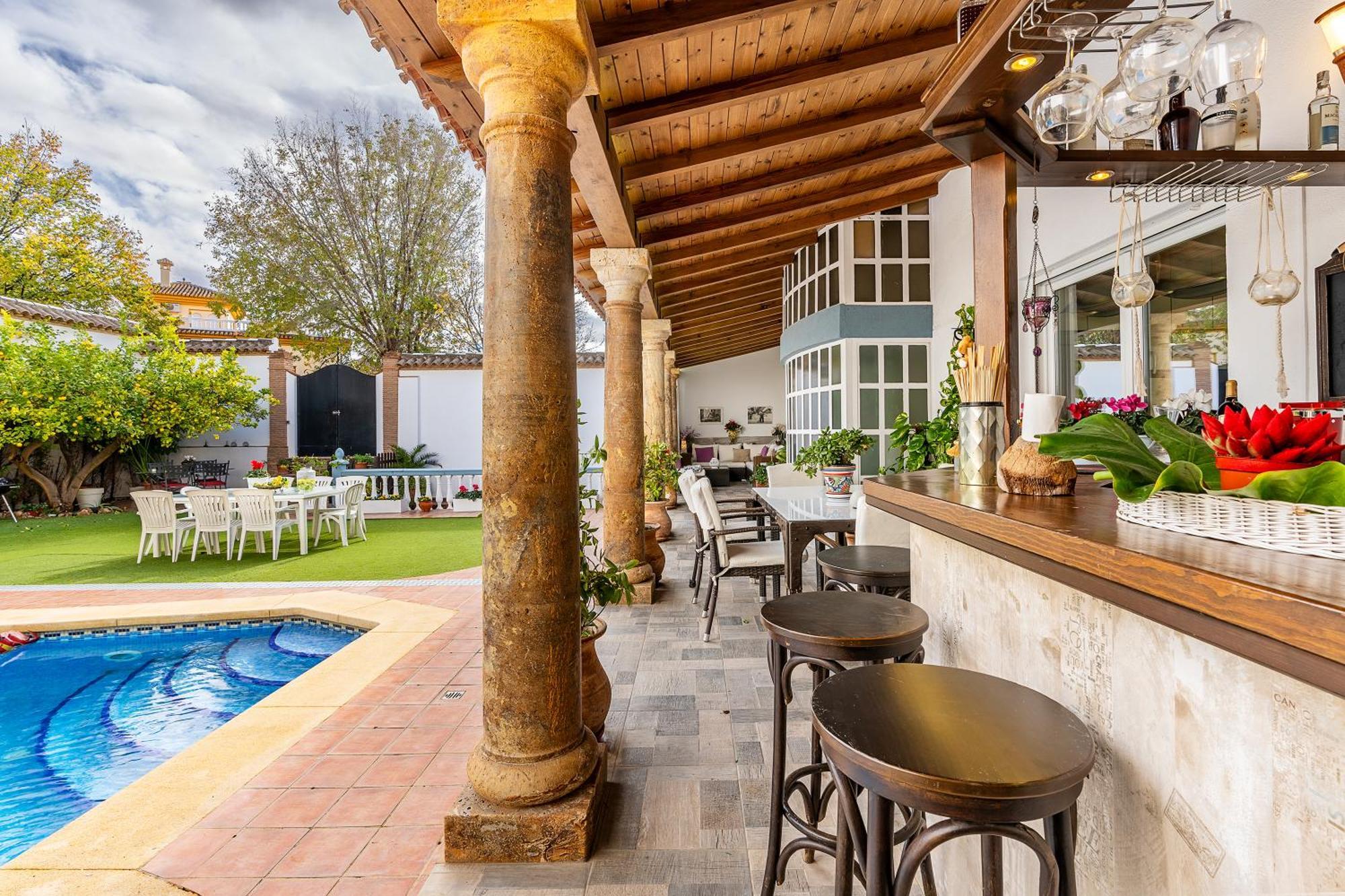 이요라 Casa De Amigos La Latina Con Piscina, Chimenea Y Barbacoa 빌라 외부 사진