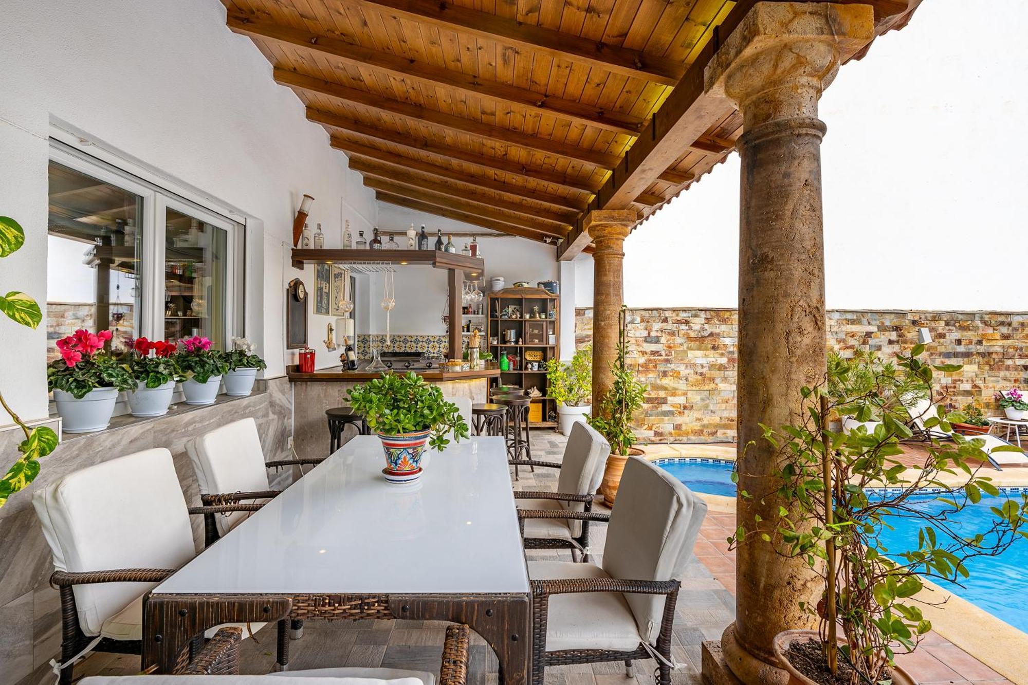 이요라 Casa De Amigos La Latina Con Piscina, Chimenea Y Barbacoa 빌라 외부 사진